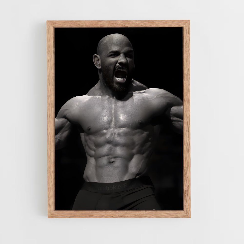 Poster Guerrier au Barbe – affiche MMA (vue 4)
